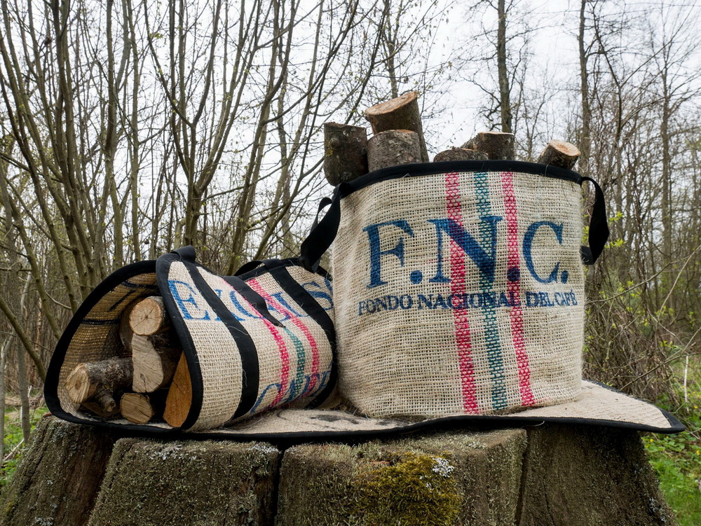 Fireplace basket and kindling holder Rustic